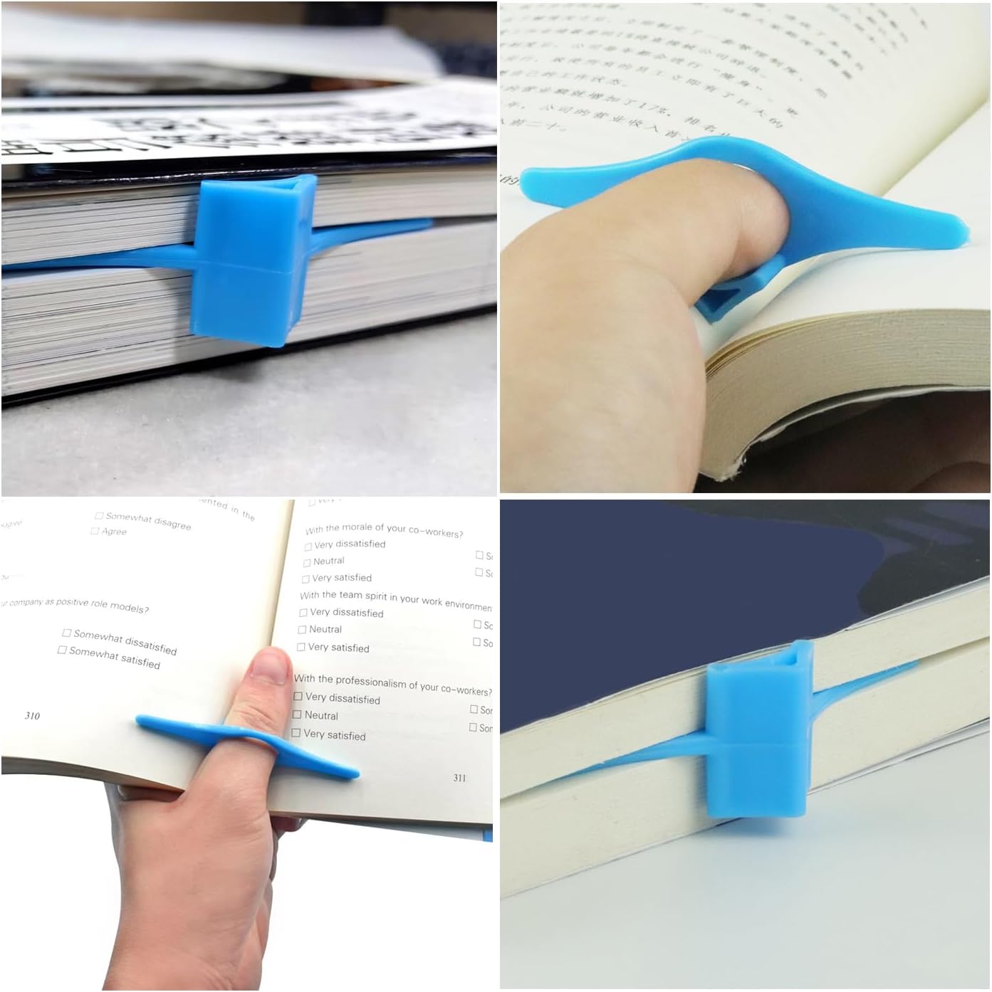 10 Pack Thumb Page Holder Book Opener Spreader Bookmark Book Page Holders Bookmarker for Keeping Book Open Reading Gadget to Read in Bed Book Lover Avid Reader Bookworm Librarian