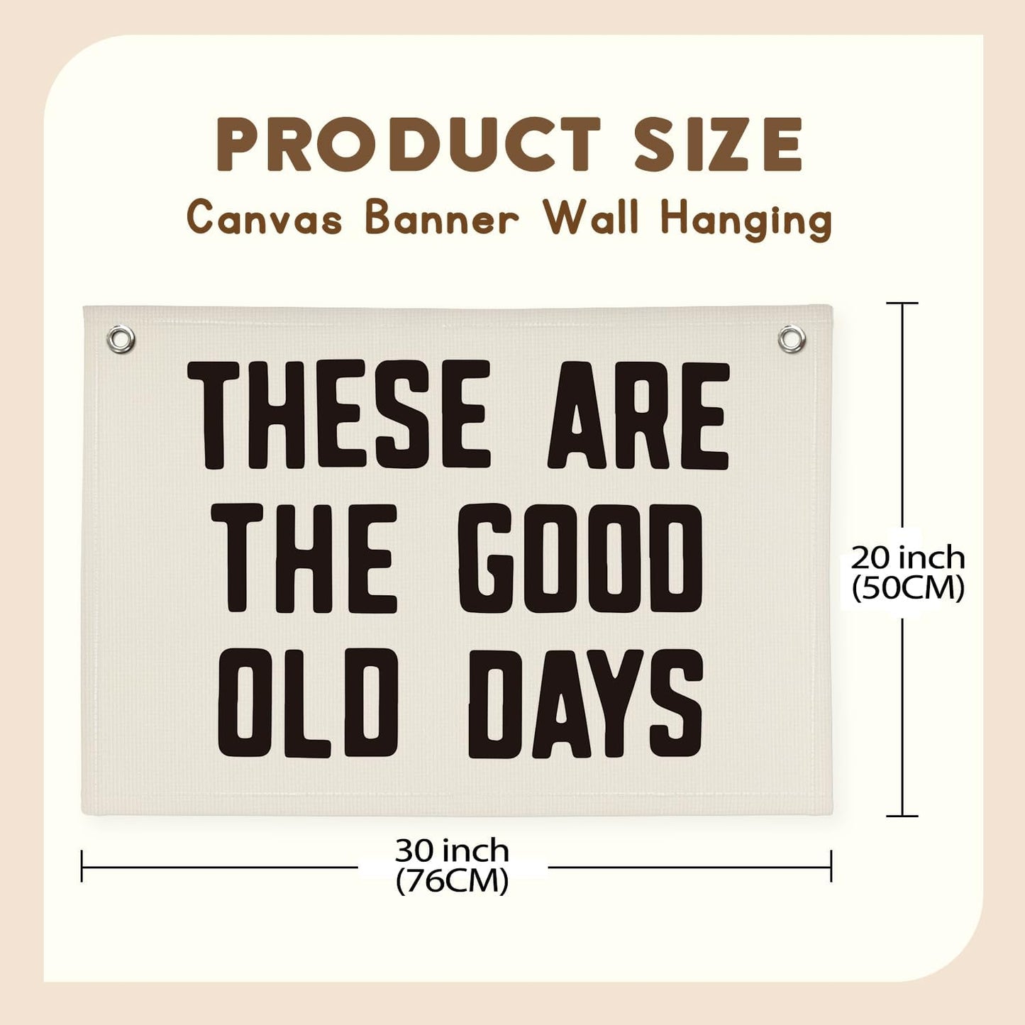 Kid Room Decor These Are The Good Old Days Canvas Banner,Banners for Room,Nursery Decor Inspirational Wall Decor Motivational Posters for Dorm Wall Decor Living Room Banner 30x20 Inch