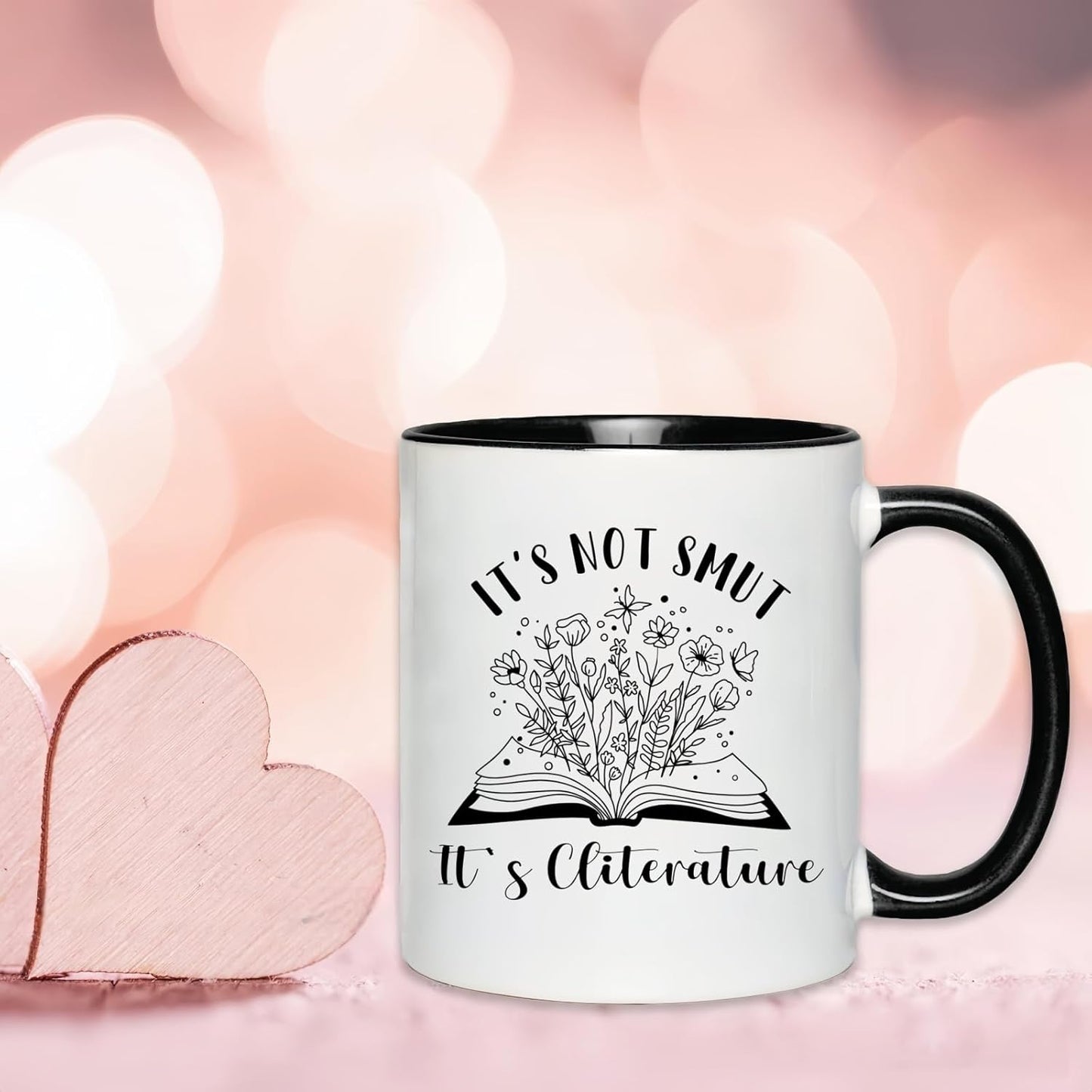 Smutty Book Lovers Gift Coffee Mug, Spicy Cliterature Books Reader Water Cup,11 Oz Ceramic Book Mug for Reading Woman Readers Bookworm Bookish Woman Girl