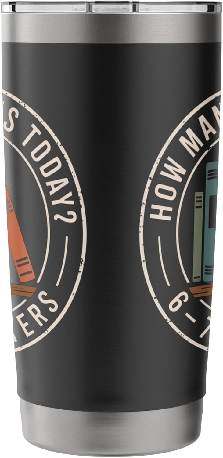 How Many Pages Today 67 Chapters Stainless Steel Insulated Tumbler