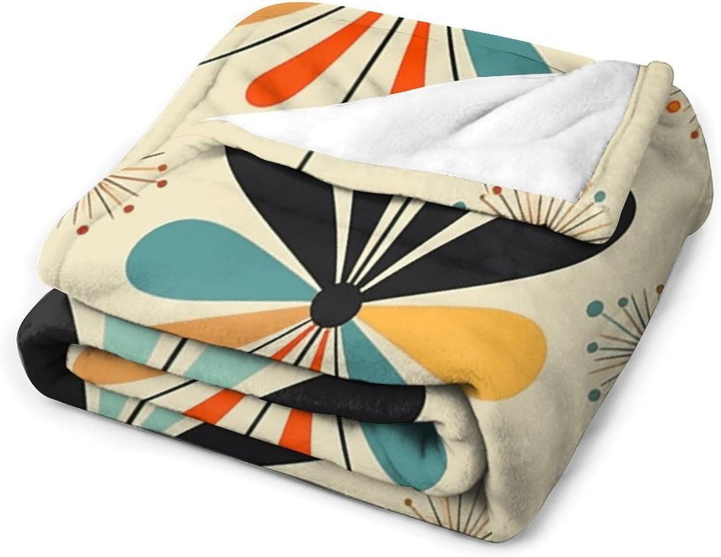 Retro Modern Blanket Super Soft Lightweight Throw Blanket Cute Cozy Warm Bed Blanket Decorative Fuzzy Blanket All-Season Home Decor Gift for Sofa Couch Living Room 40"*50" （100 * 130cm）