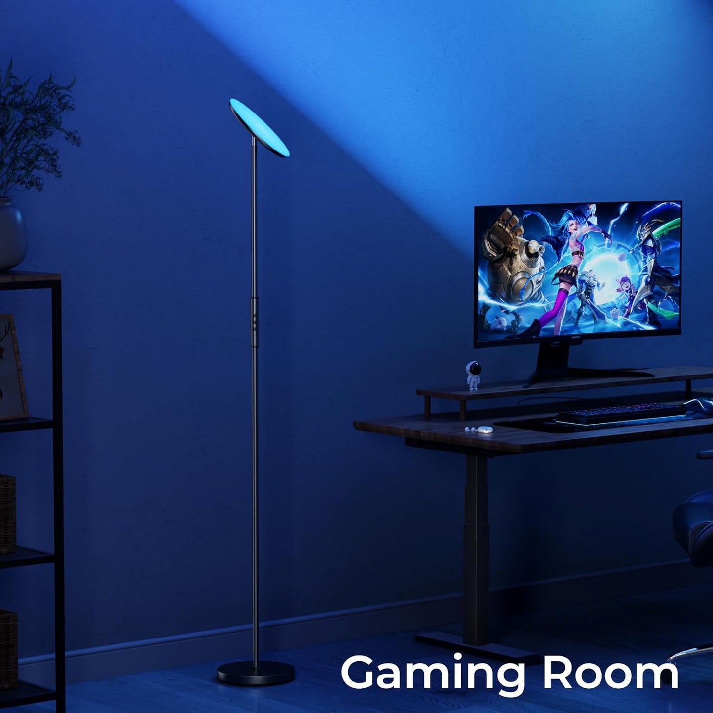 Floor Lamp, 2800LM RGBWW Smart Standing Lamps for Living Room with Smart App & Voice Control, 69.3in Torchiere Floor Lamps Color Changing, 350°Rotating LED Tall Lamp for Bedroom Office Gaming Party