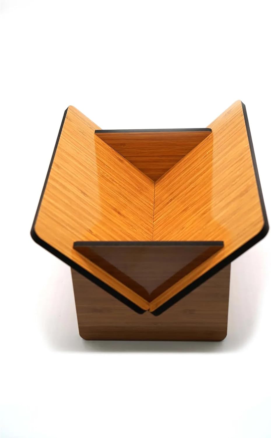 Desktop Wooden Book Stand, Tabletop Book Holder Organizer, Rustic Design