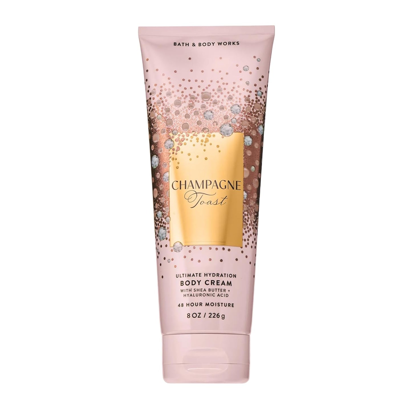 Bath & Body Works Champagne Toast Body Cream, Ultimate Hydration Moisturizer with Shea Butter & Hyaluronic Acid for Dry Skin, Bubbly Champagne & Sparkling Berry Scent, 8 oz - 1 Pack