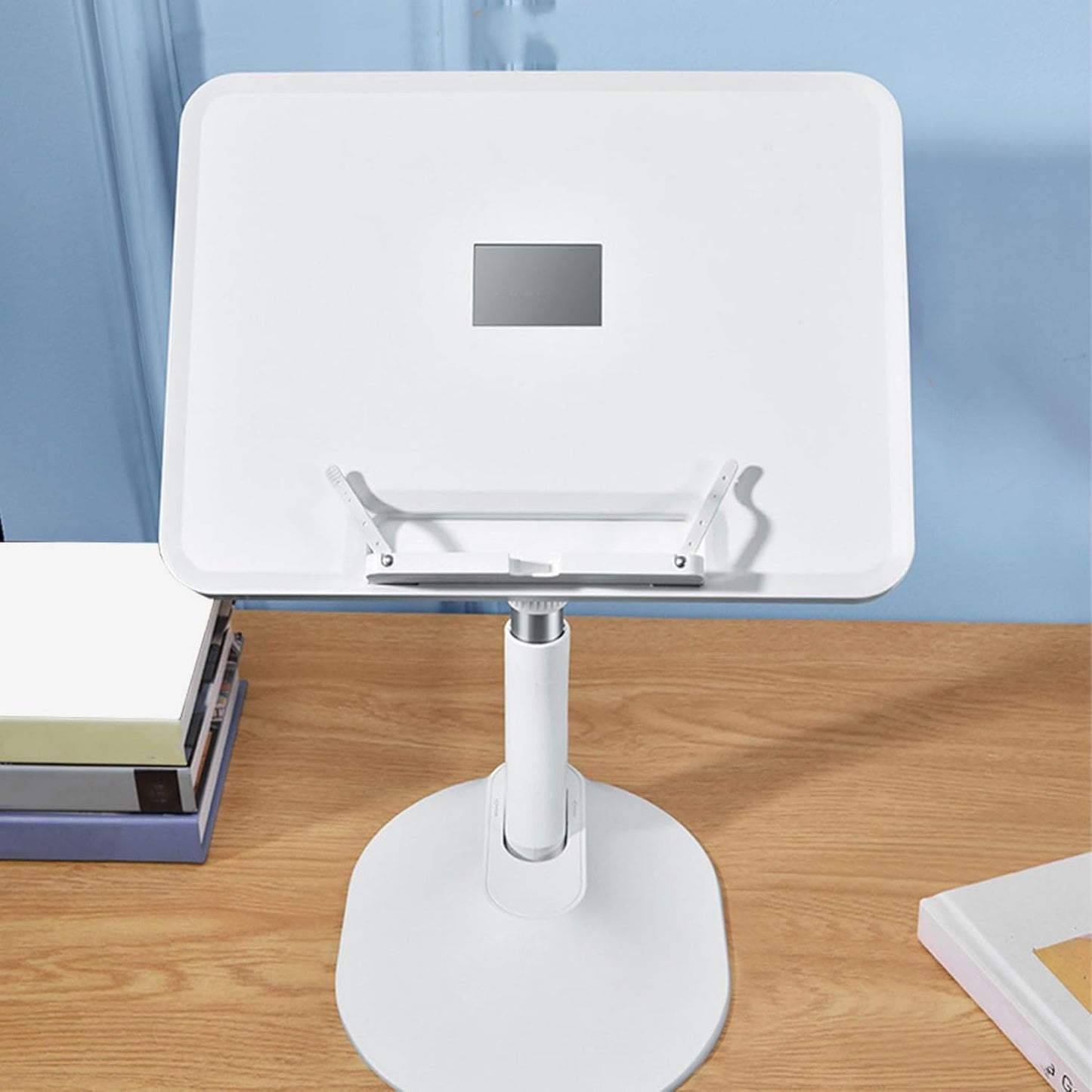Book Stand Ergonomic Heights Angles Adjustable Laptop Adjustable Holder Tray Cooking Bookstands for Textbook Multipurpose