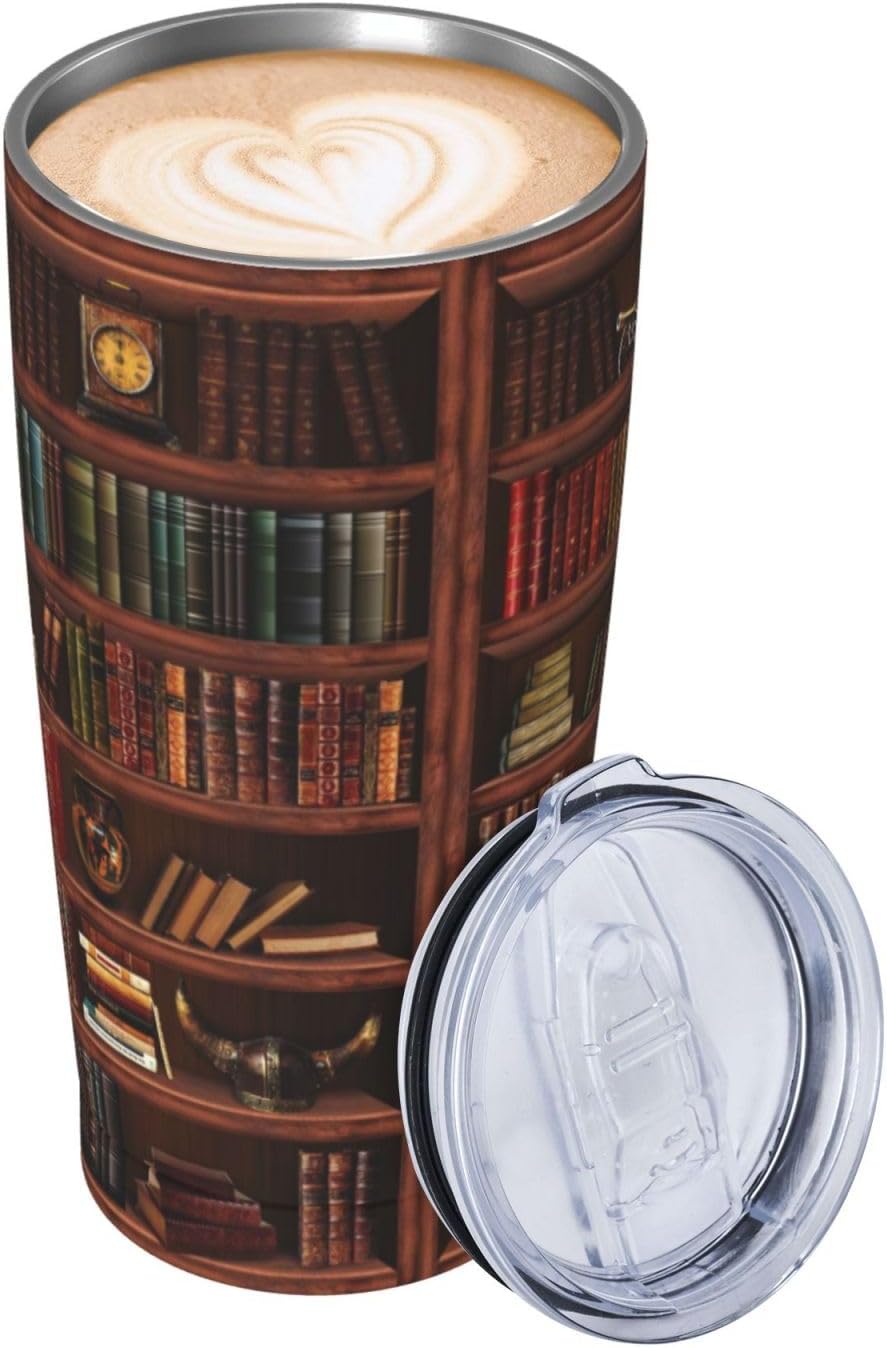 Book Tumbler Book Lovers Gifts, Book Coffee Mug Chapter Book Mug Cup Bookish Present Women Men, Mothers Day Reading Librarian Gifts Book Mugs for Book Lovers, 20oz