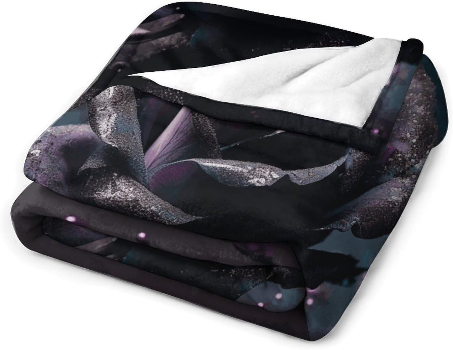 Purple Rose2 Blanket Super Soft Lightweight Throw Blanket Cute Cozy Warm Bed Blanket Decorative Fuzzy Blanket All-Season Home Decor Gift for Sofa Couch Living Room 60"*80"（150 * 200cm）