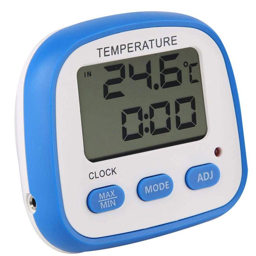 Fridge Freezer Thermometer High Low Temperature Alarms with LED Indicator Digital Refrigeration with Magnetic