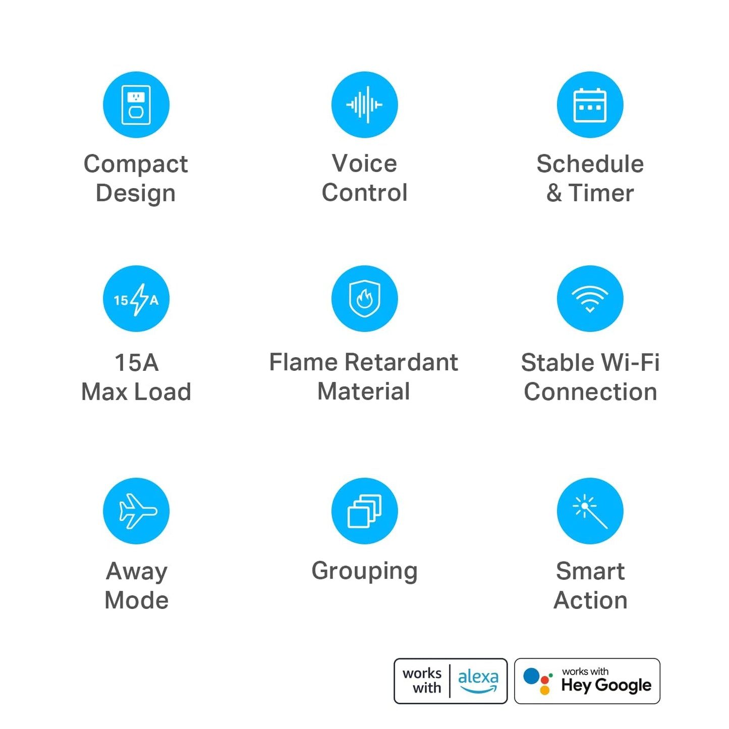 Kasa Smart Plug Ultra Mini 15A, Smart Home Wi-Fi Outlet Works with Alexa, Google Home & IFTTT, No Hub Required, UL Certified, 2.4G WiFi Only, 1-Pack(EP10), White