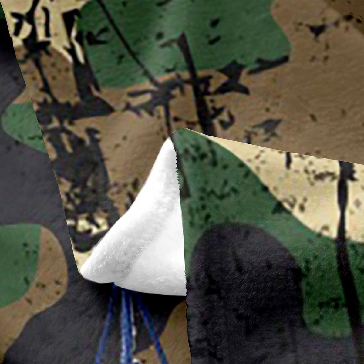 Feelyou Army Camouflage Fleece Throw Blanket,All Season Military Aircraft Print Bed Blanket Ship Tank Camouflage Flannel Fuzzy Blanket for Bed Sofa Couch,Bedroom Decor Plush Blanket Throw 50"x60"