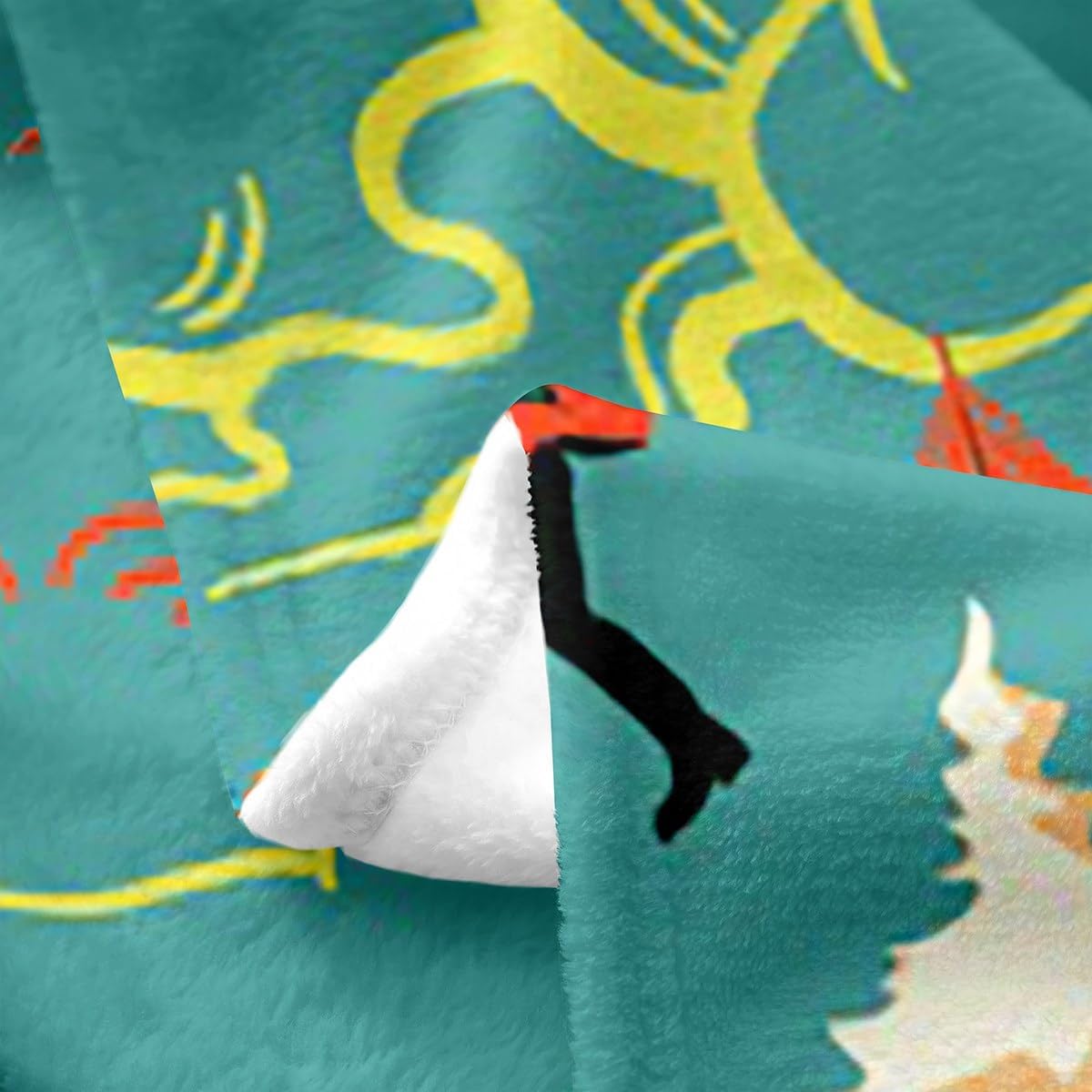 Kids Camping Throw Blanket Twin Size, Farmhouse Camper Car Fleece Blanket, Deer Wild Animals Fuzzy Blanket, Mountain Adventure Flannel Blanket, Firemen Woodland Soft Cozy Plush Bed Blanket, Green