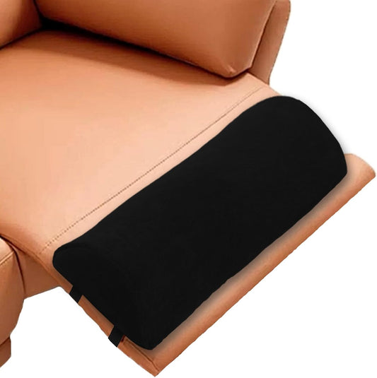 Recliner Foot Pillow High Resilience Foam - Leg Pillow for Sleeping Soft and Supportive Half Moon Bolster Pillow Recliner Pillows for Headrest Back Lumbar Support and reducing heel pressure (Black)