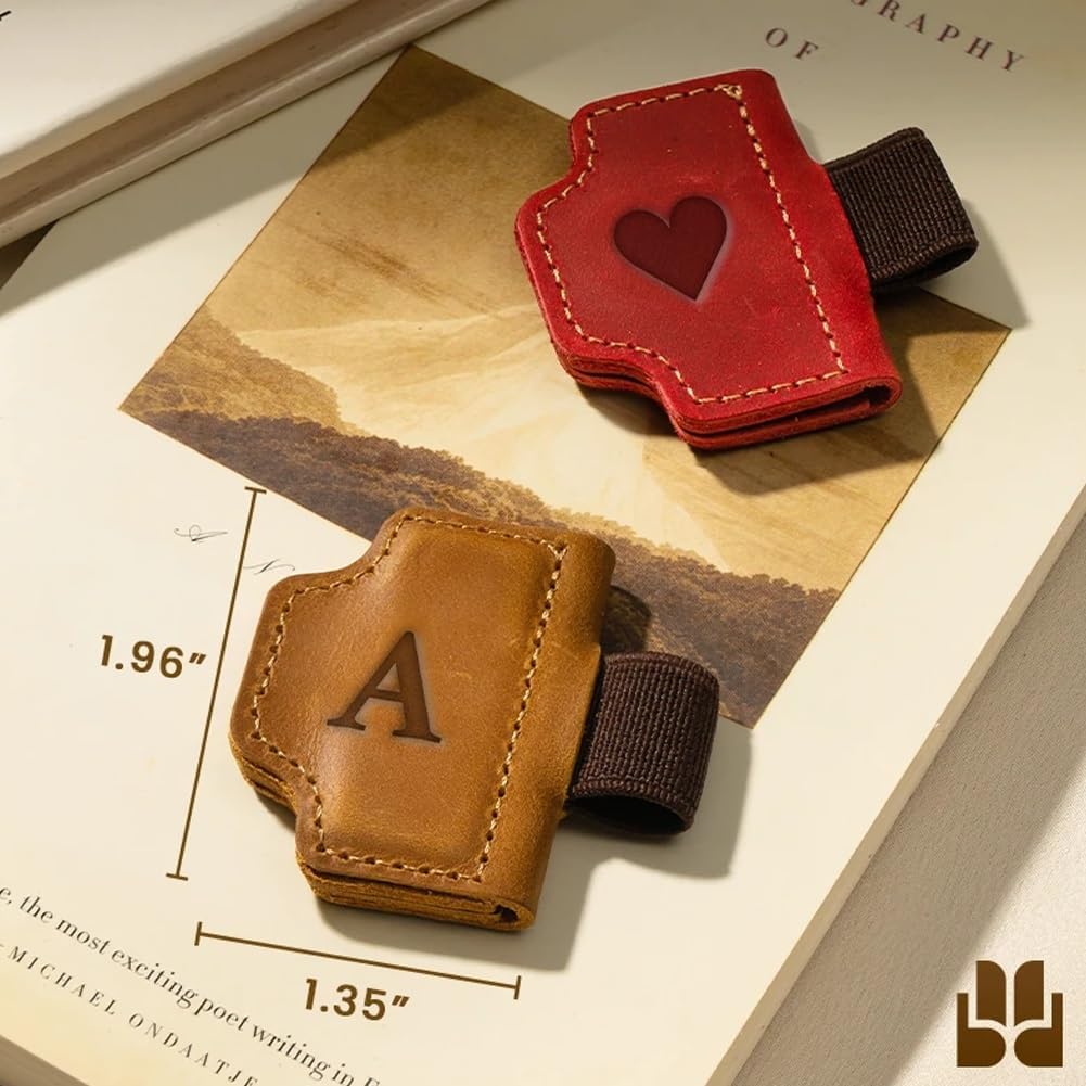 Personalized Magnetic Leather Pen Holder Bookmark, 2026 New Cross Magnetic Bookmark Pen Holder, Leather Book Mark for Men Women, Travelers, Teachers Readers Book Lovers Gifts