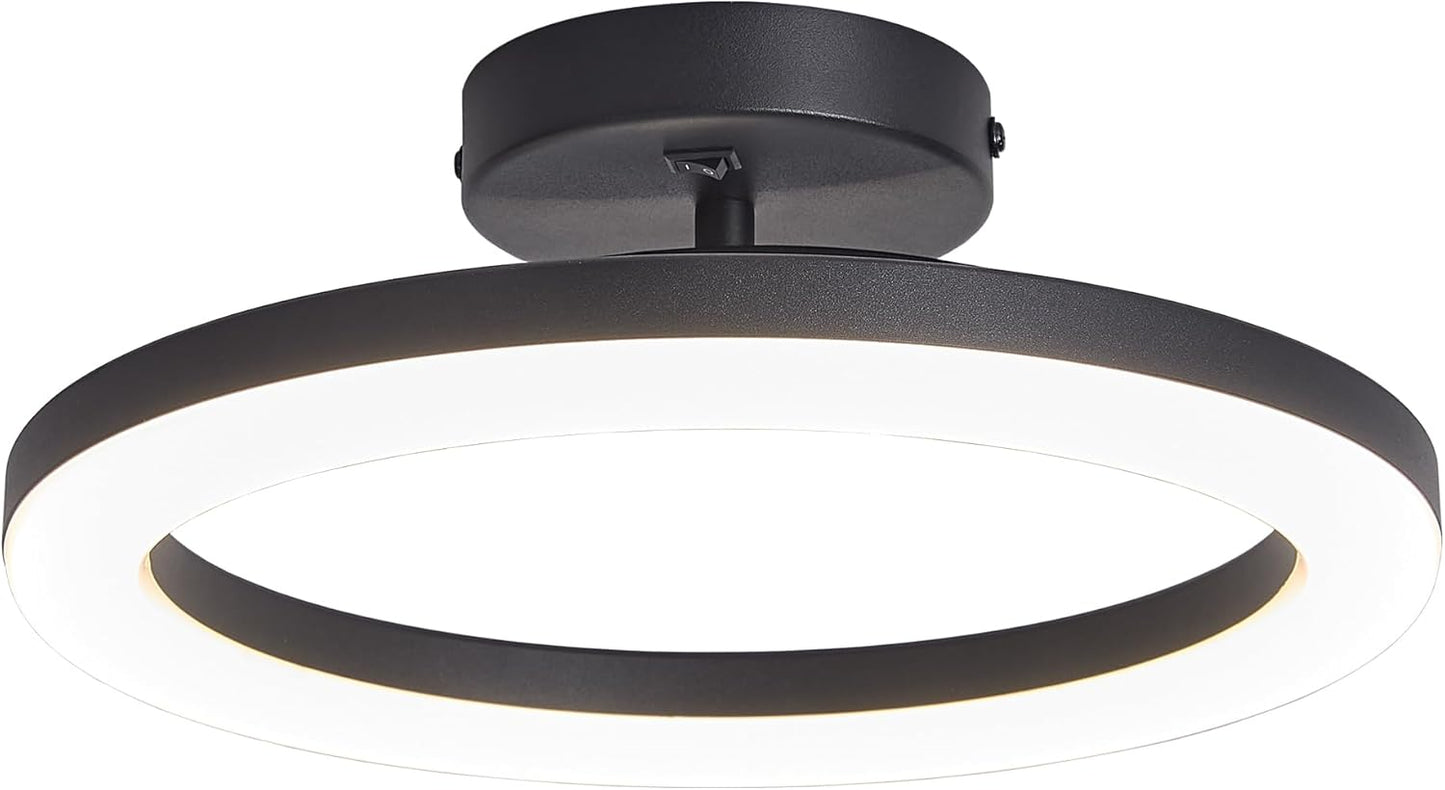 Facon RV Interior Lighting 12V LED Pendant Light Fixture with Switch - 15W 750LM 4000K Cool White, Dimmable Ceiling Light for RV Motorhome Camper Dinette, Kitchen, 11.83’’ Dia
