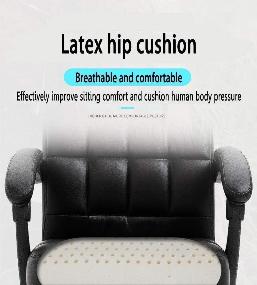 Ergonomic Executive PU Computer Chair with Headrest and Backrest 165 Comfortable Lounge Chairs for Reception Study Bedroom Meeting Room
