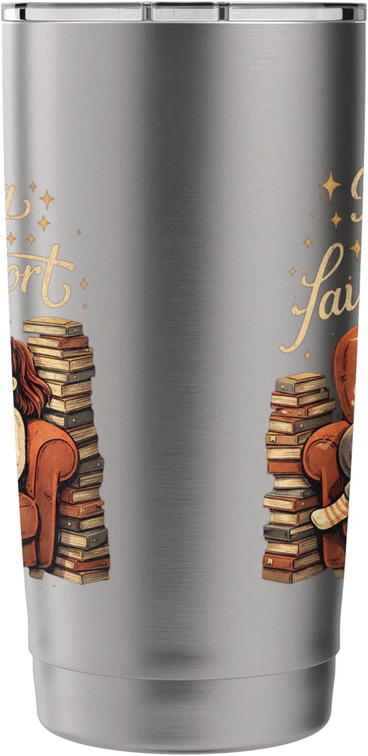 Reading is My Favorite Sport Retro Book Lover Girl Library Stainless Steel Insulated Tumbler