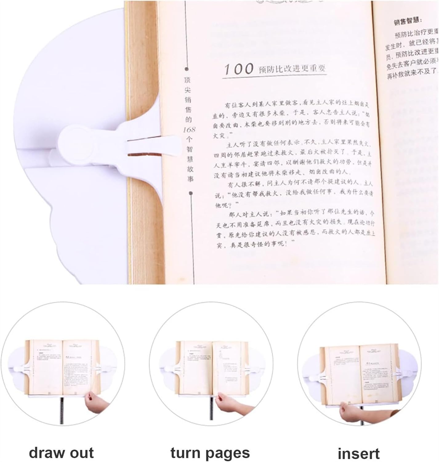 Bookholder Floor Stand, 360 Degree Rotating Angle, Adjustable Height, Flexible Gooseneck, Sturdy Aluminum Metal Base, Cookbook Reading Desk Portable Sturdy Lightweight Bookstand