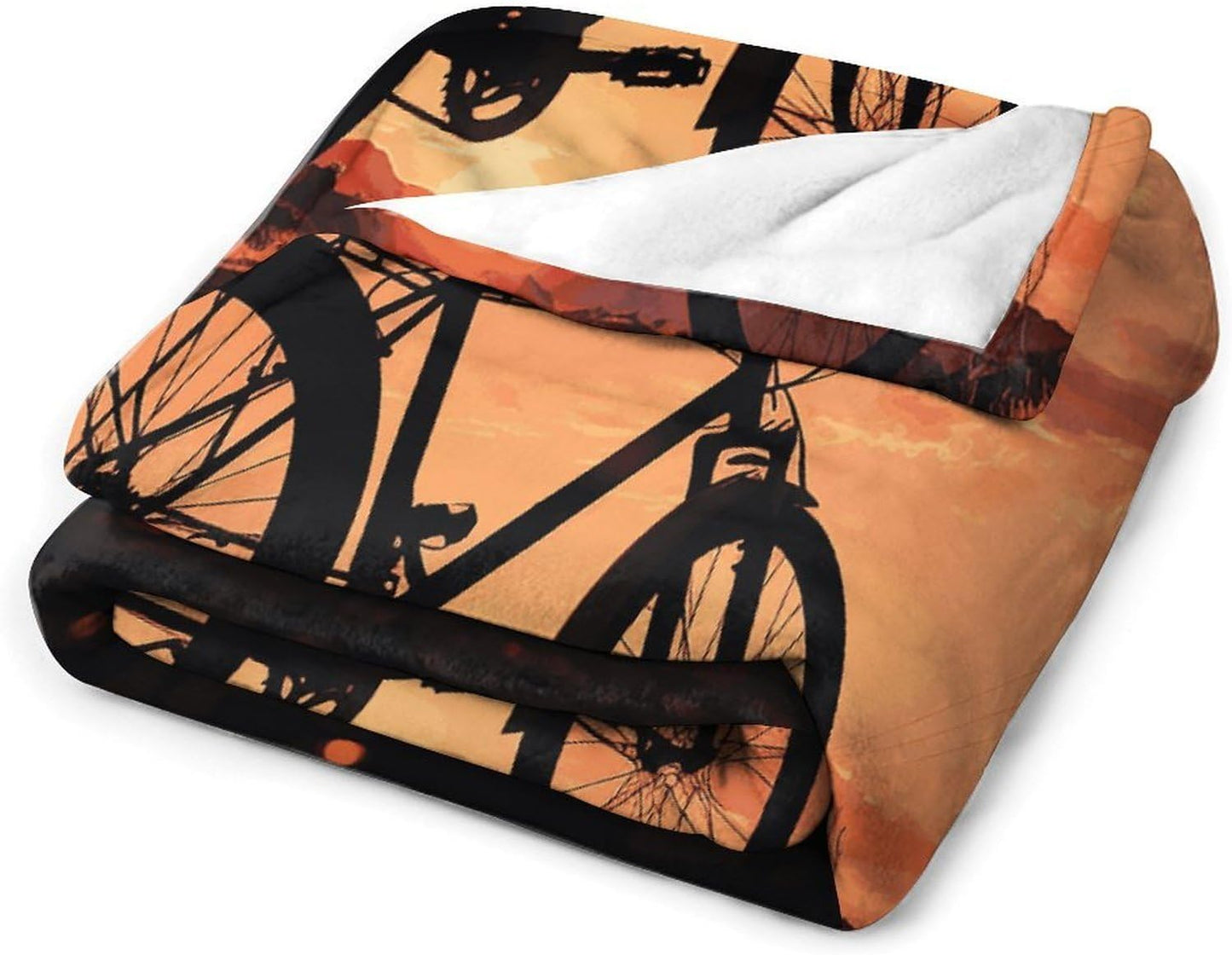 Road Bicycle Blanket Super Soft Lightweight Throw Blanket Cute Cozy Warm Bed Blanket Decorative Fuzzy Blanket All-Season Home Decor Gift for Sofa Couch Living Room 60"*80"（150 * 200cm）