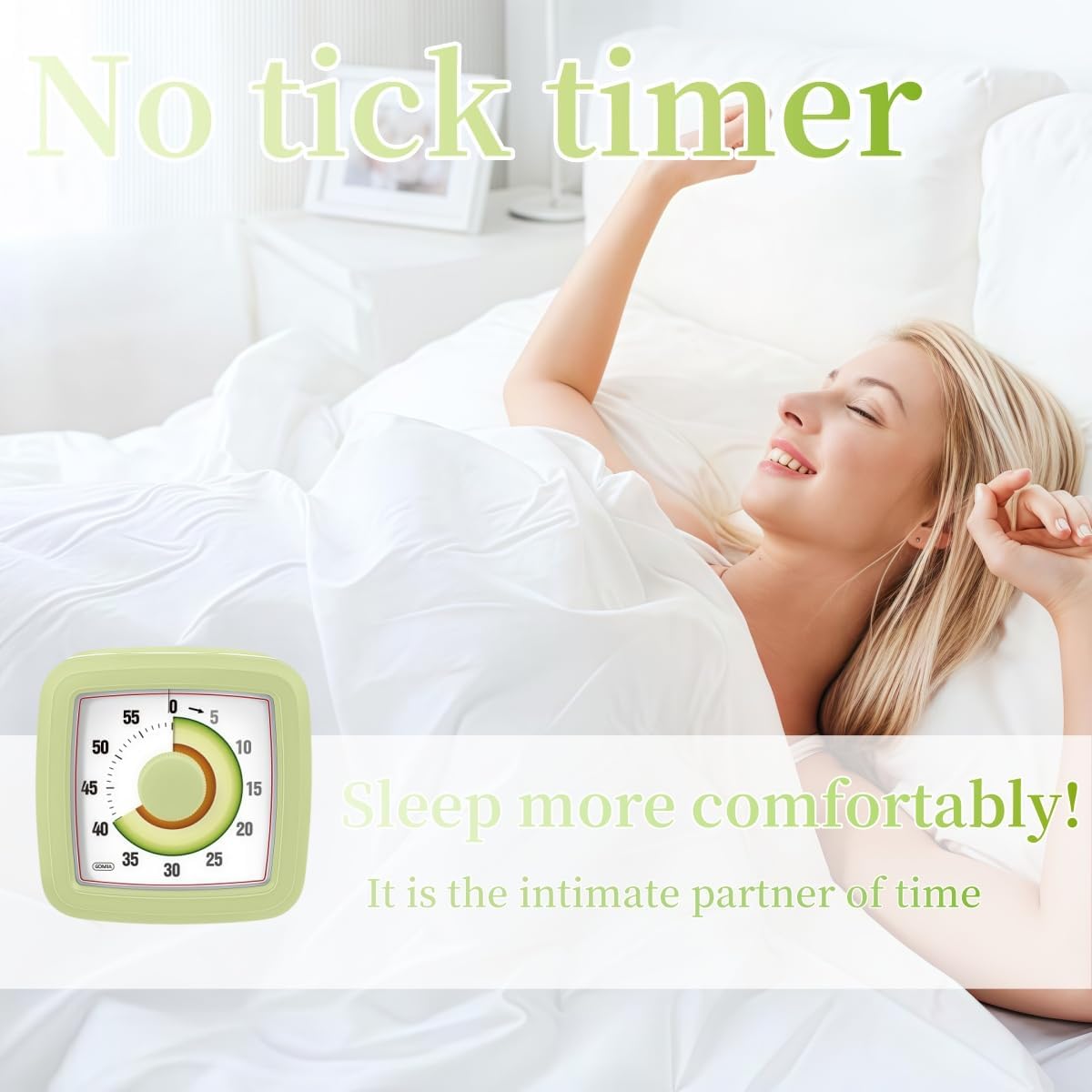 Kids Visual Timer for Kitchen,Classroom,Cooking,Learning,Bedroom,Office, 60-Minute Countdown Pomodoro Timer for Kids with Autism ADHD (Avocado Style)