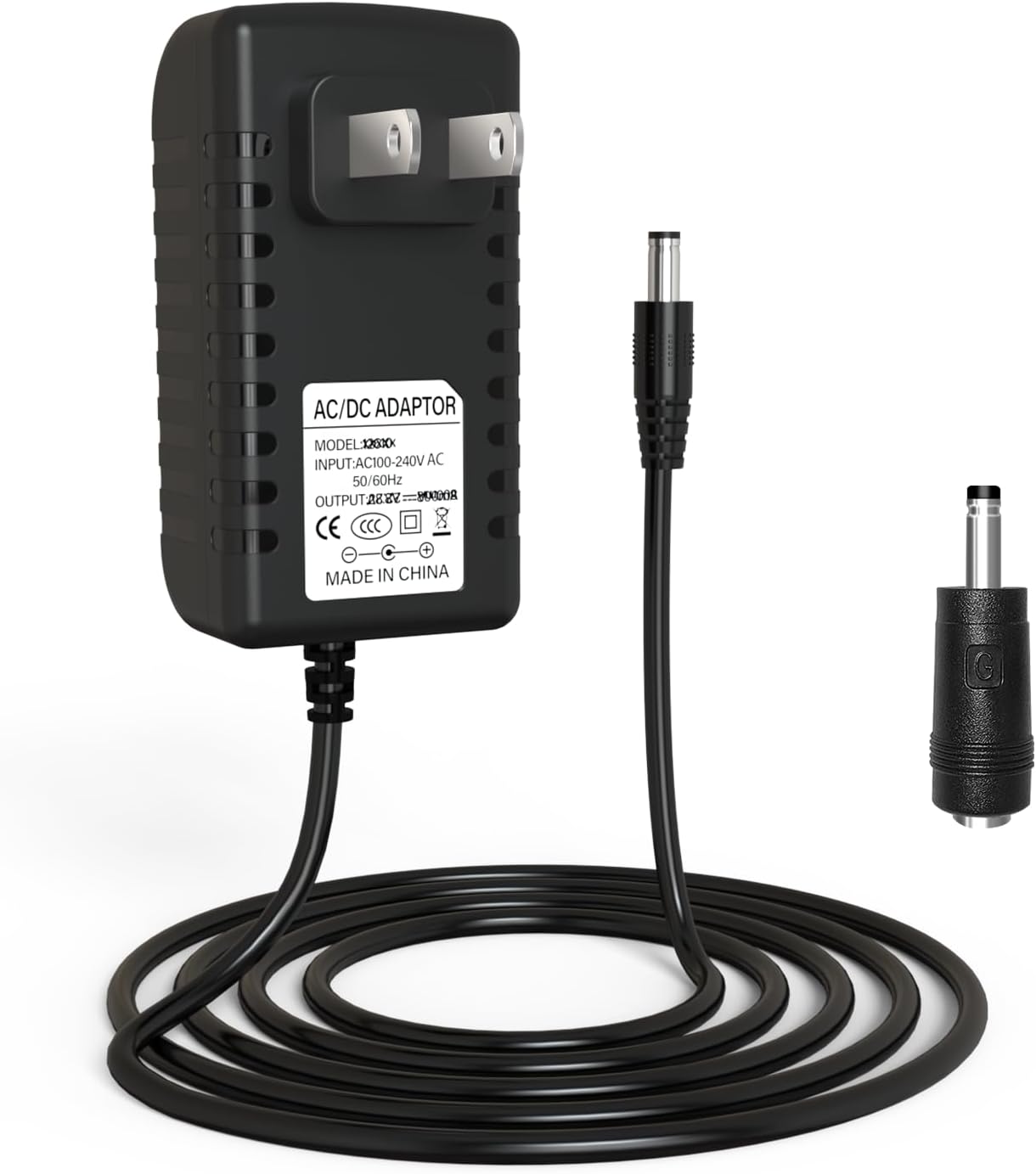 12V Portable DVD Player Adapter Charger - Universal Compatible with Sunpin, Sylvania, Phillips, Craig, Cooau, DBPower, YOTON, ieGeek, Synergy, Winnie, Ematic Portable DVD Players