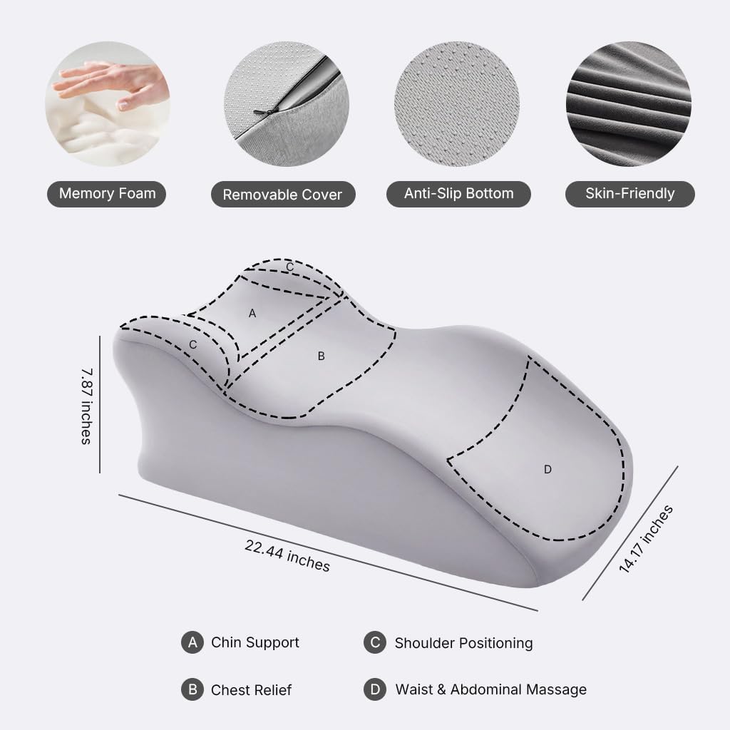 Butt Cushion for Couples Intimacy - Sex Positioning Pillow for Massage, Lying, Reading, Couples Pillow for Bed Sofa, Neck and Shoulder Pain Relief, with Removable Cover