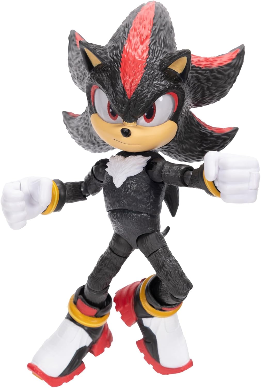 Sonic The Hedgehog – 5-Inch Shadow Action Figure – 20+ Points of Articulation – Official Collector Toy – Boys & Girls Ages 3+