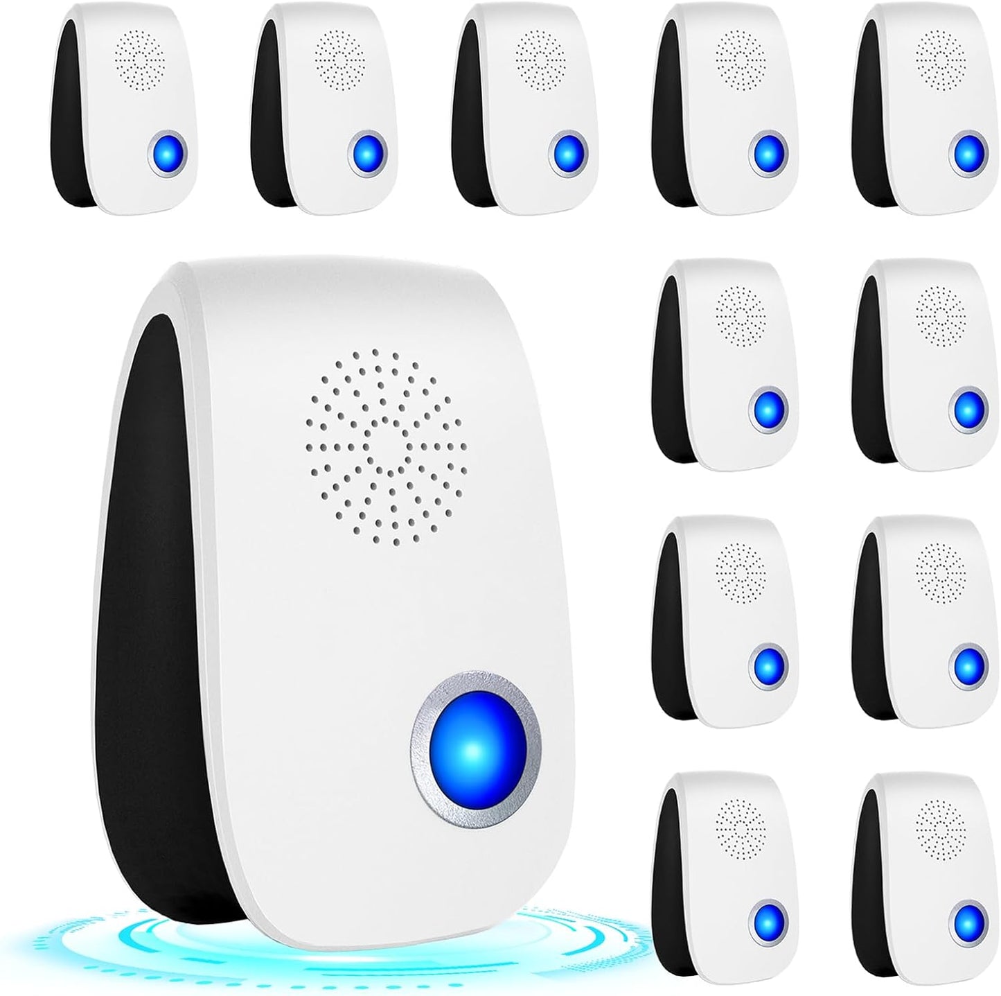 Upgraded Ultrasonic Repellent, Indoor Pest Repellent, Electronic Plug in Pest Control for Roach, Ant, Rodent, Mouse, Bugs, Mosquito, Spider Repellent for House, Garage, Warehouse (12 Packs)