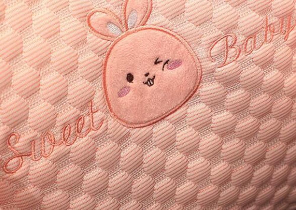Office Chair Lumbar Pillow Back Cushion Bed Headboard Backrest Pillow Sofa Reading Rest Neck Support Pillows (Pink, 48×45CM/18.9"×17.7")