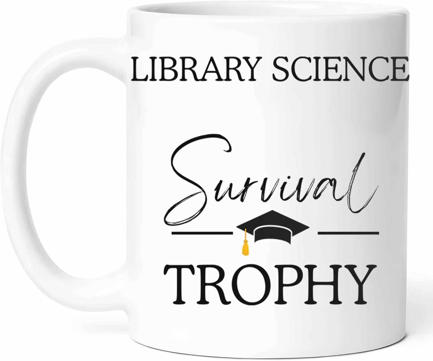 Library Science Graduation Mug - Information Specialist Coffee Cup - Book Lover Funny Gift From Classmates - Librarian Tea Mugs - Knowledge Seeker Cups - 11 Oz Ceramic Gifts For Graduates, Birthday