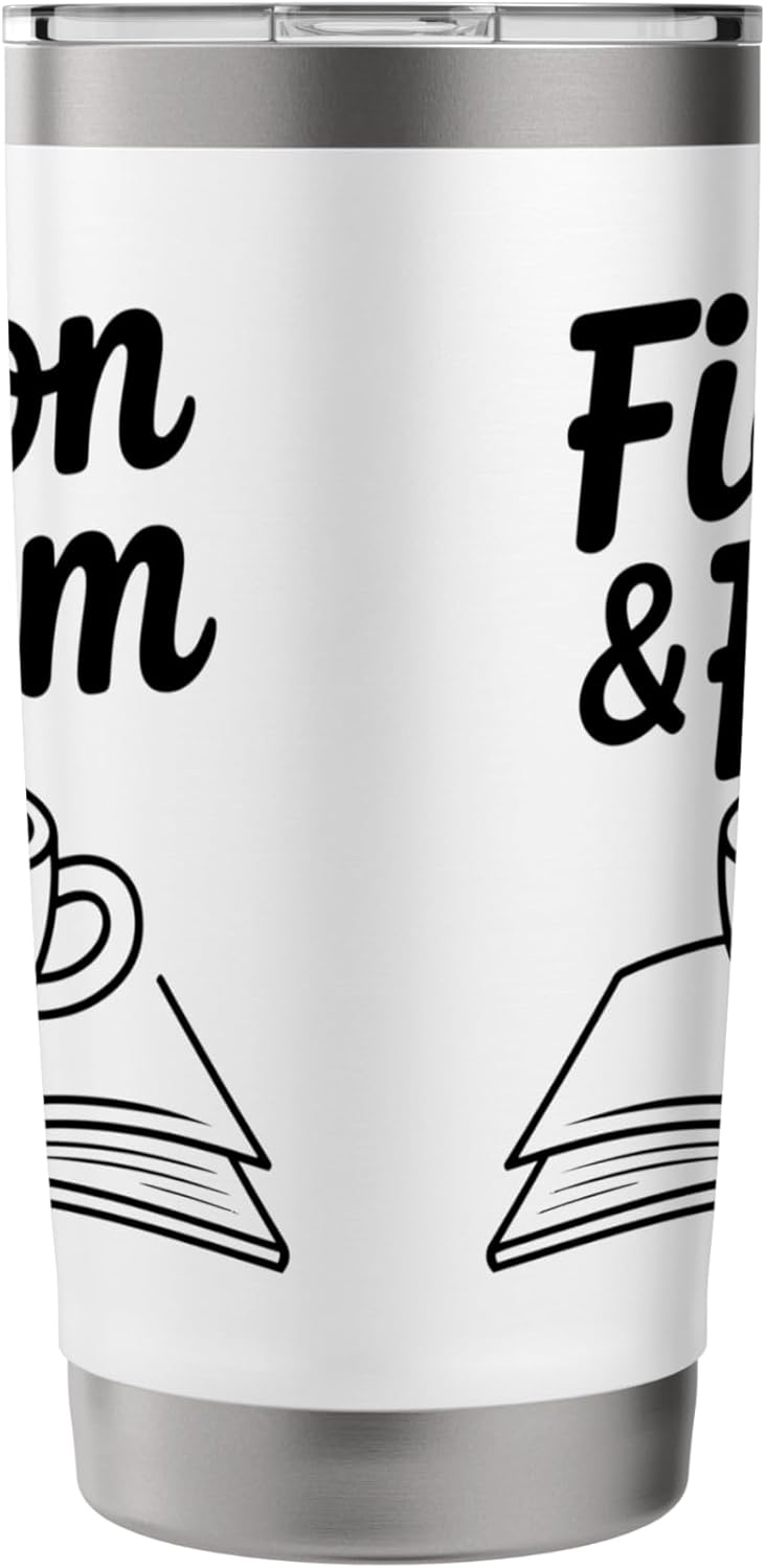 Fiction And Foam Coffee Mug Book Lovers Stainless Steel Insulated Tumbler