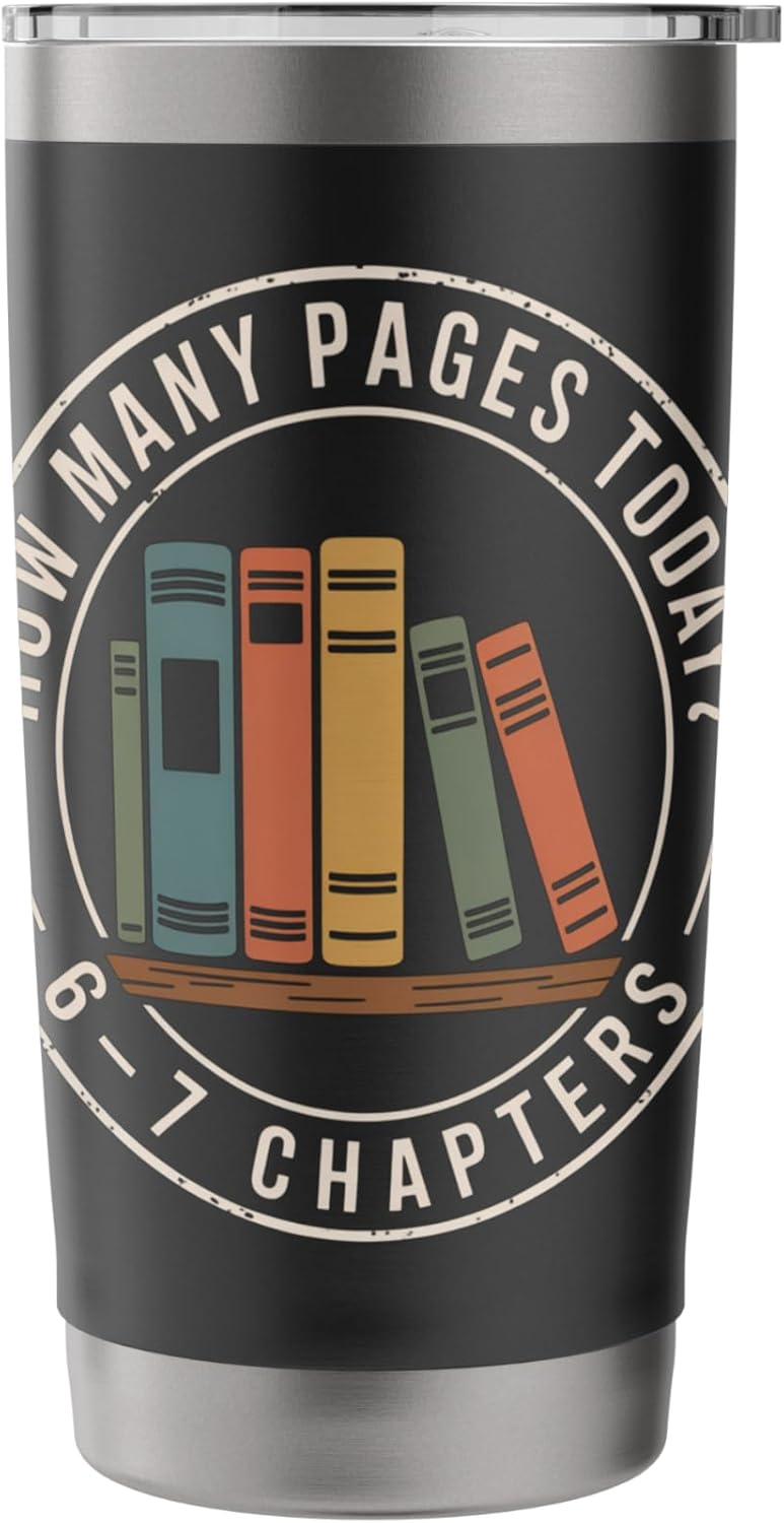 How Many Pages Today 67 Chapters Stainless Steel Insulated Tumbler