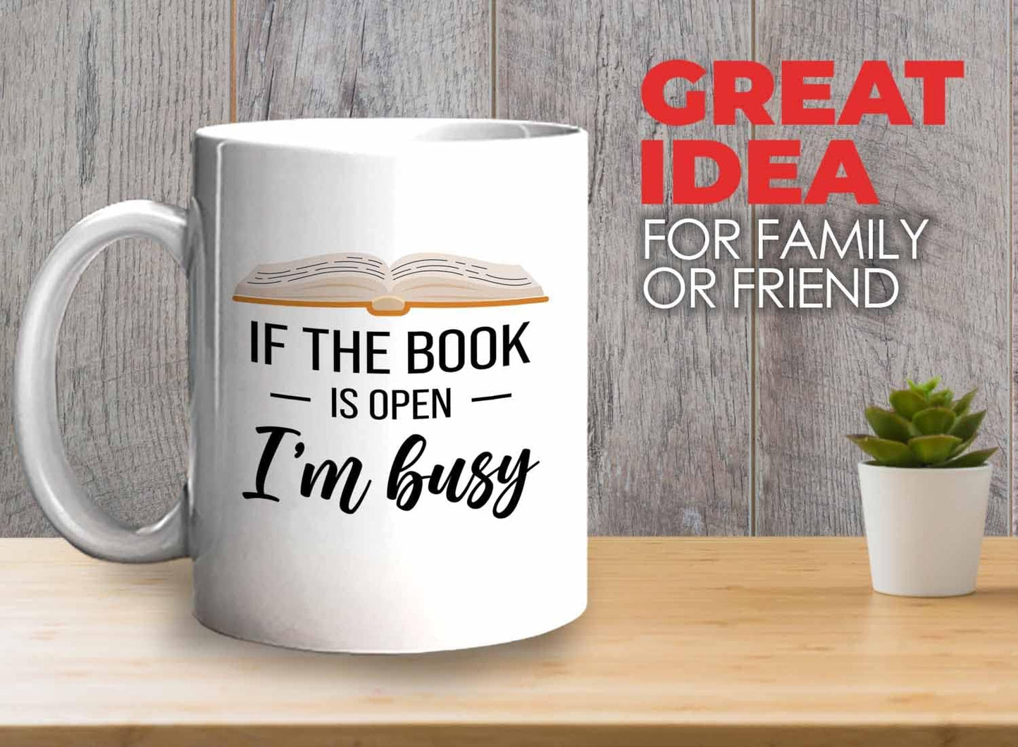 Bubble Hugs Book lovers Coffee Mug 11oz White - If Book Open - Author Writer Library Library Editor Introvert Lovers Cat Chill Relax Bookworm Reading
