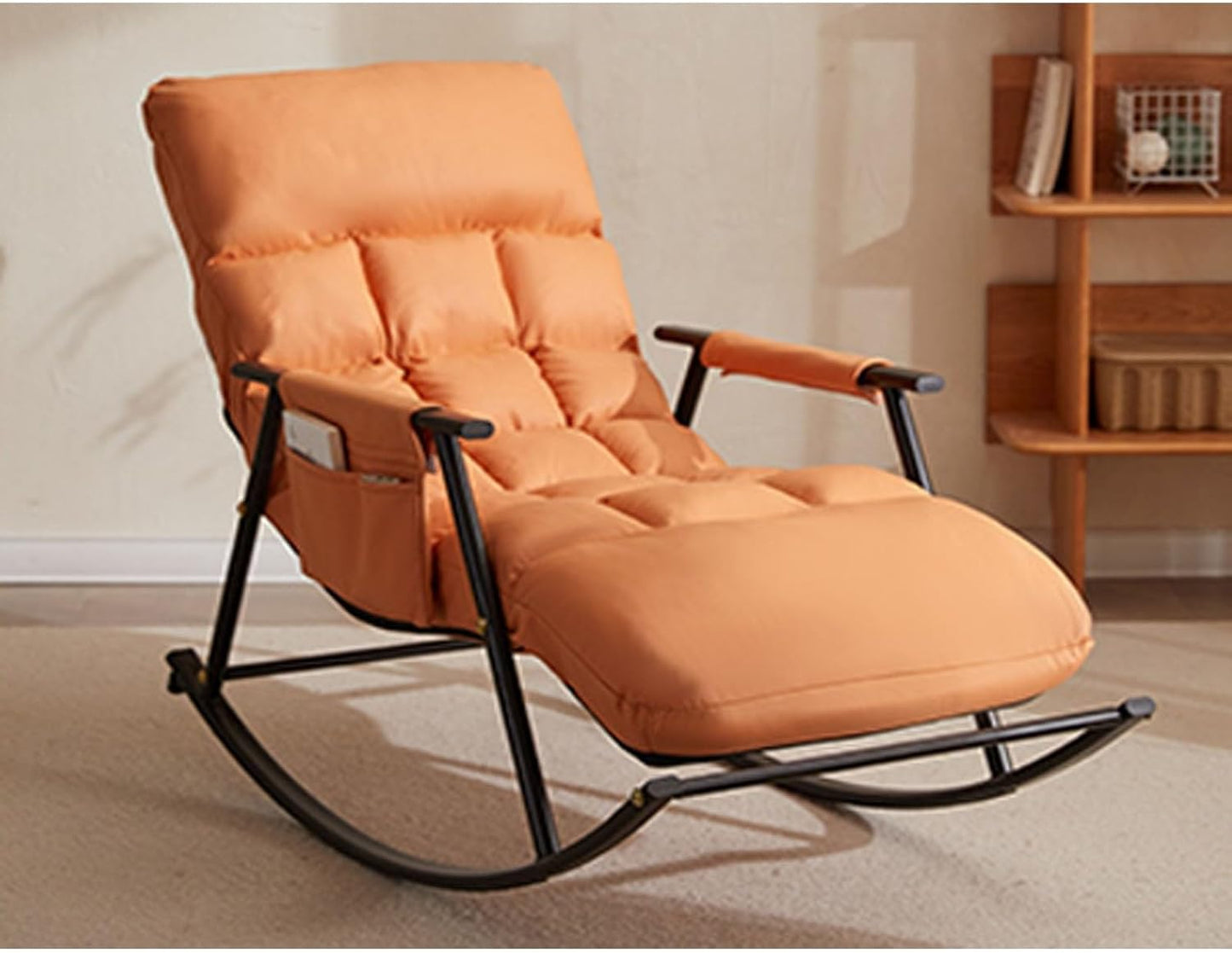 Comfy Chair For Bedroom with Multi-level adjustment,comfy Living Room Chairs ,outdoor Patio Furniture with Intimate armrest storage bag,patio Chairs,rocking Chair ,chairs Living Room, Bedroom ( Color