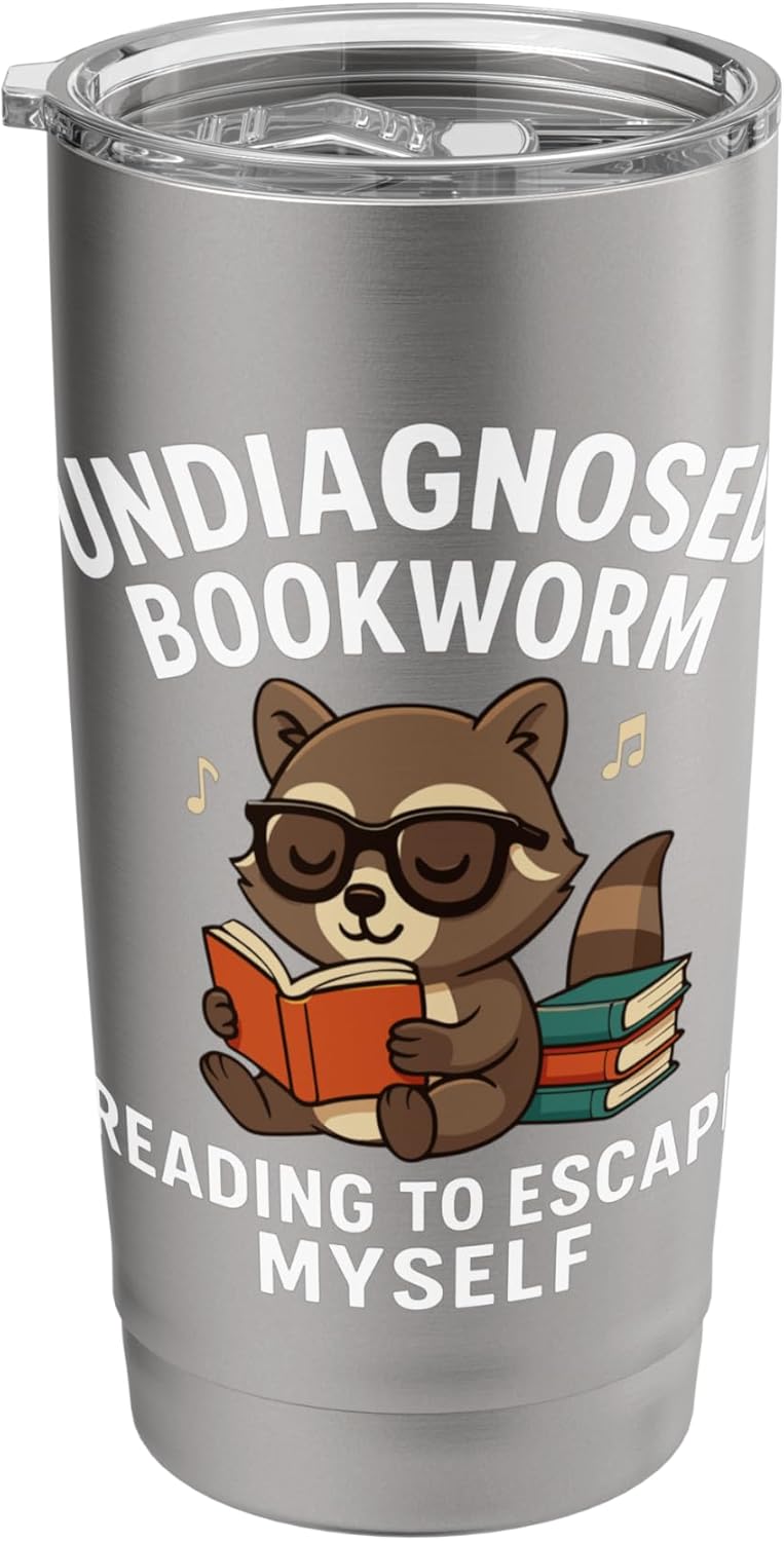 Undiagnosed Bookworm Reading To Escape Myself Stainless Steel Insulated Tumbler