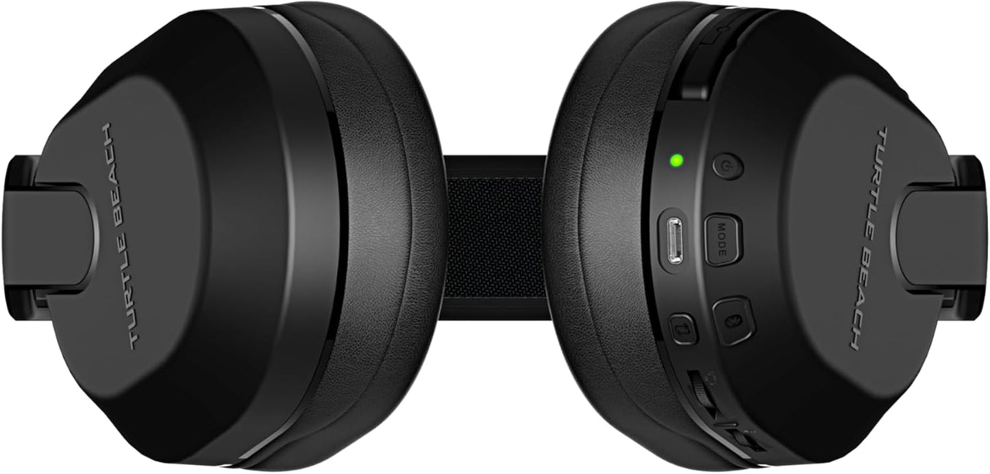 Turtle Beach Stealth 500 Wireless Amplified Gaming Headset for PS5, PS4, PC, & Mobile – 40-Hr Battery, Bluetooth, Memory Foam Cushions, Flip-to-Mute Mic, EQ Presets, Companion App – Black