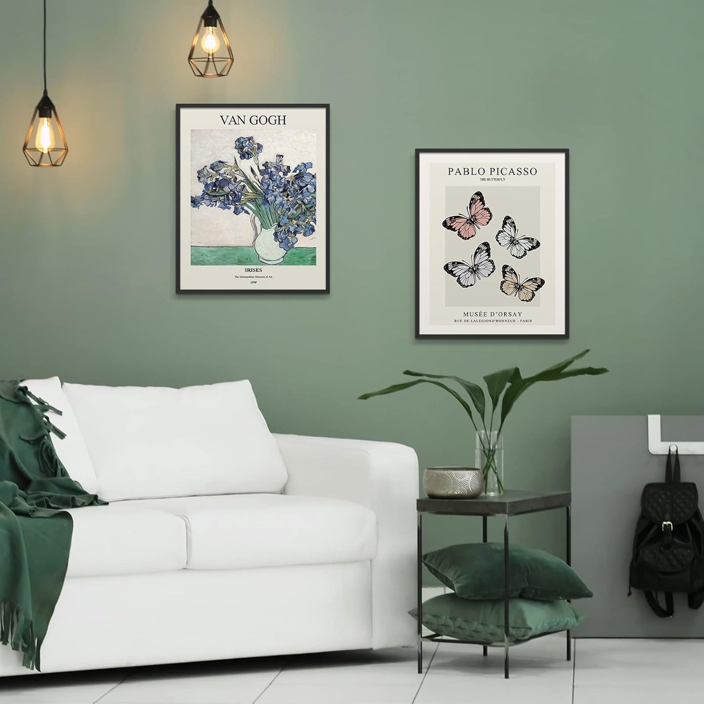 Habseligkeit Matisse Posters for Room Aesthetic, Flower Market Poster, Van Gogh Room Decor Aesthetic Vintage Prints for Wall Decor Unframed, 8x10in, Set of 6