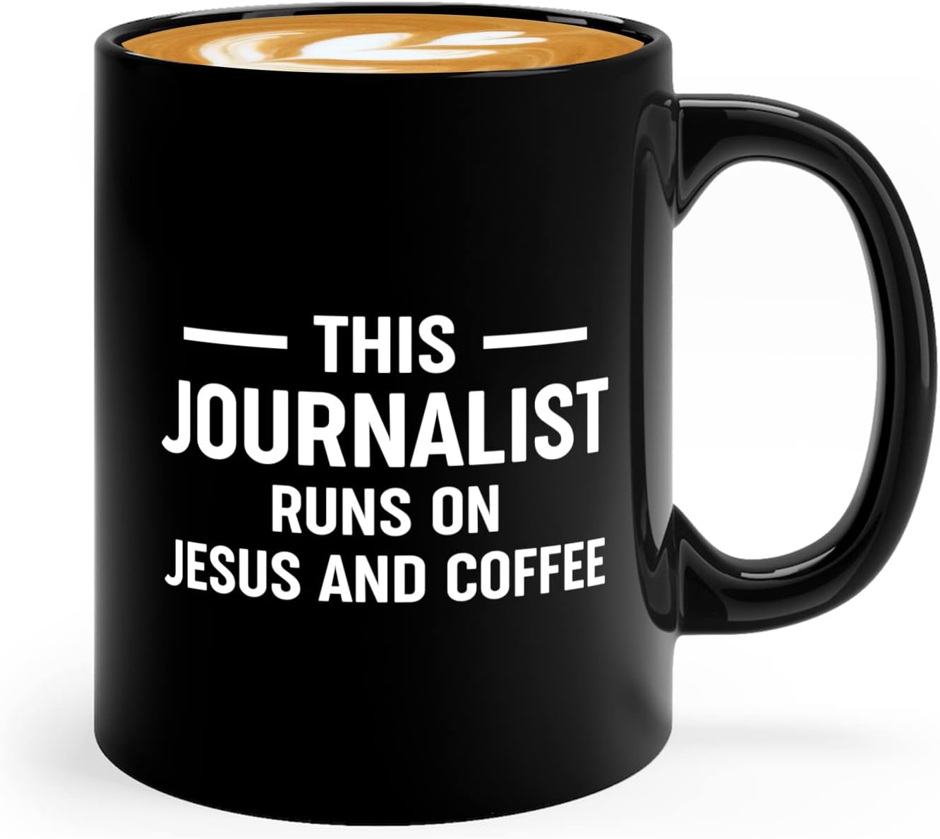 Journalist Coffee Mug 11oz Black -This Journalist Runs On - Reading Lover Book Club Gift Author Appreciation Writer Journalism Novelist Scriptwriter
