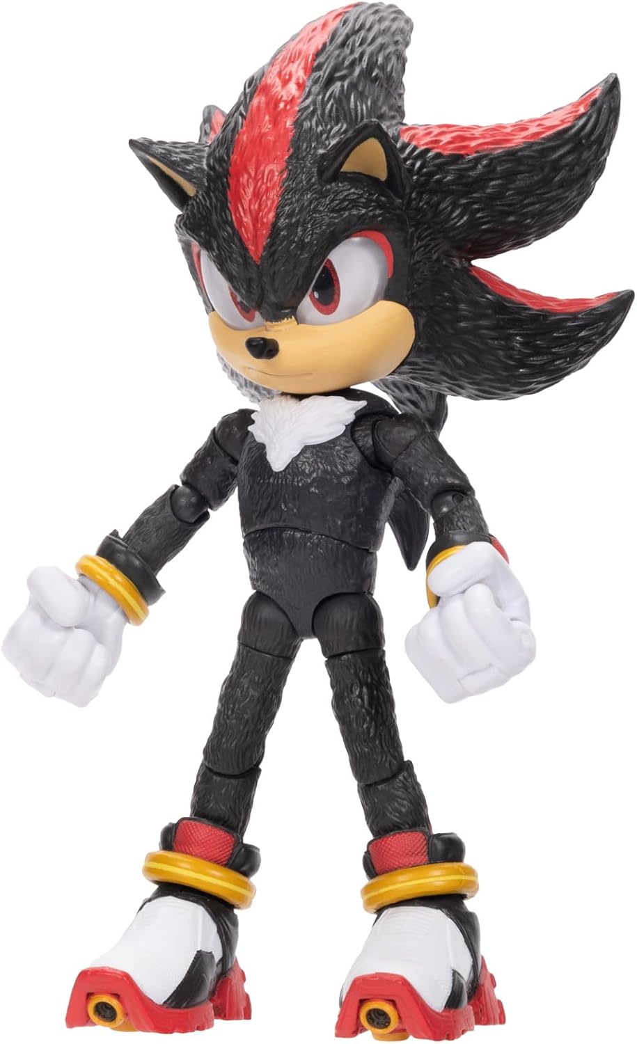 Sonic The Hedgehog – 5-Inch Shadow Action Figure – 20+ Points of Articulation – Official Collector Toy – Boys & Girls Ages 3+