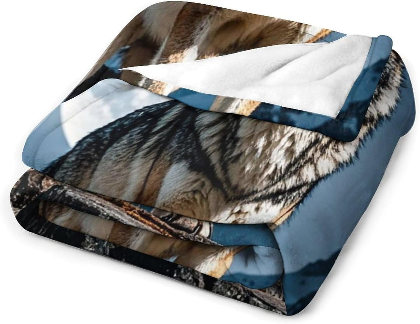 Timberwolves Throw Blanket for Bed Soft Lightweight Blanket Plush Cozy Flannel Blankets for Couch Sofa Chair Office Camping Travel 30"*40"（76 * 100cm）