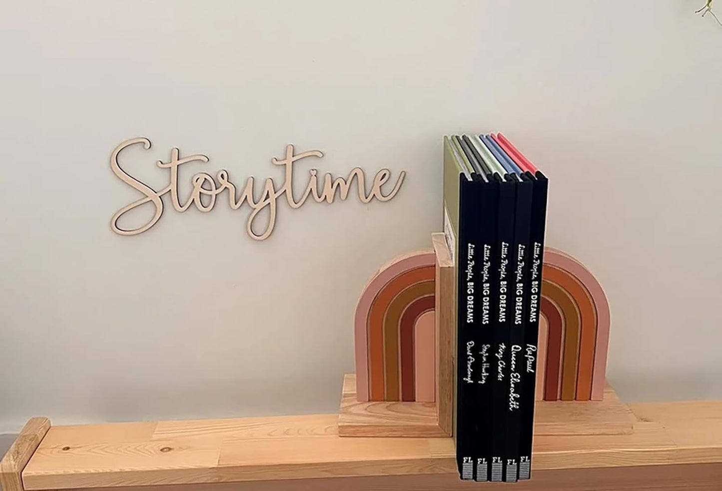 Storytime Sign,Wooden Reading Corner Sign,Nursery Decor for Children's Bedroom - Gift for Baby - Home Decor