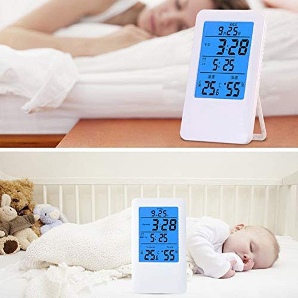 Digital Indoor Thermometer Hygrometer with Humidity Guage, Accurate Temperature Monitor Meter with Touch