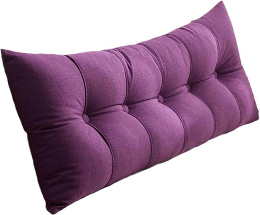 Headboard Pillow Bedside Cushion Reading Pillow Bolster Backrest Positioning Support Pillow for Sofa Bed with Removable Cover Bedside Cushion Reading Wedge Pillow headboard-1