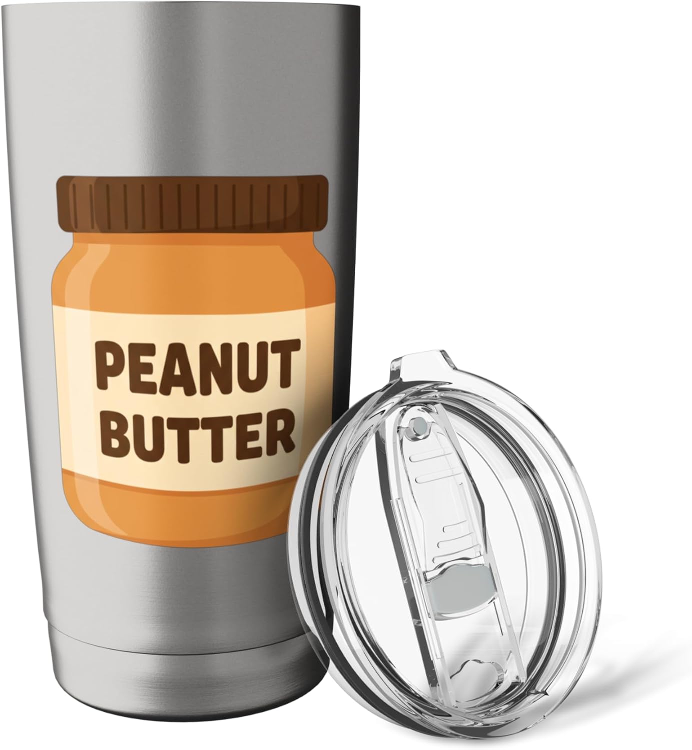 Peanut Butter Jar Kids Snack Halloween Food Peanut Stainless Steel Insulated Tumbler
