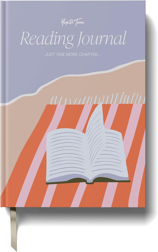 Yop & Tom Reading Journals - Review and Track Your Reading - Includes Planner to Log Your Favourite Books and Authors - On The Beach
