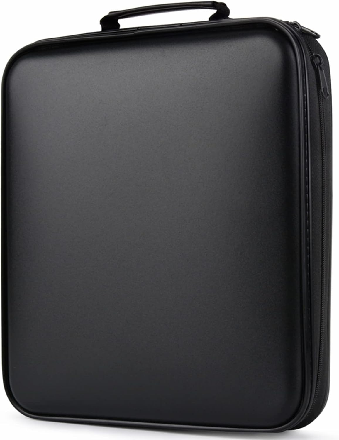 DVD Storage CD Case Holder:DVD Binder Protective CD Book Portable DVD Organizer-CD Wallet 160 Disc Holder Hard Plastic Movie Case Black CD Portfolio Blu Ray Album CD Booklet for Car Home