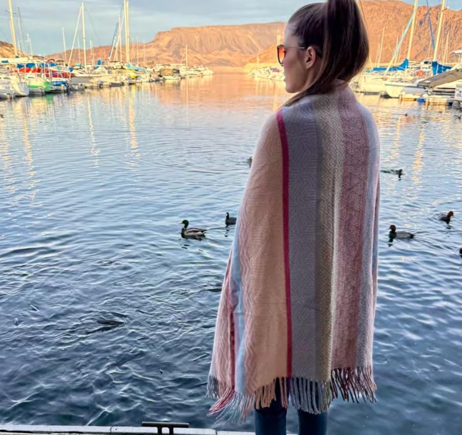 The Chosen Multi-Colored Blanket – Disciples Tunic Inspired Throw | 12-Color Design Symbolizing The Twelve | Soft Cozy Blanket | 50x72 Polyester Throw