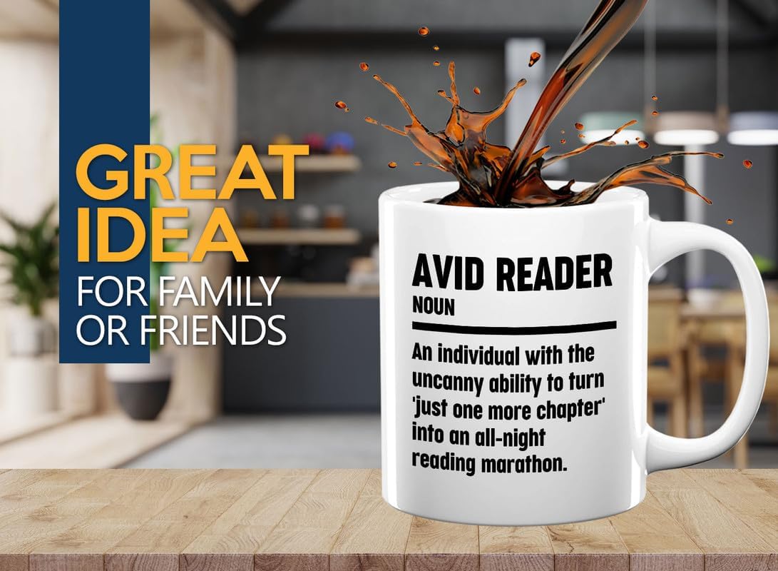 Book Lover Coffee Mug 11oz White - Reading Marathon - Book Lover Gifts For Women Book Club Book Lovers Gifts Bookworm Book Reader Gifts