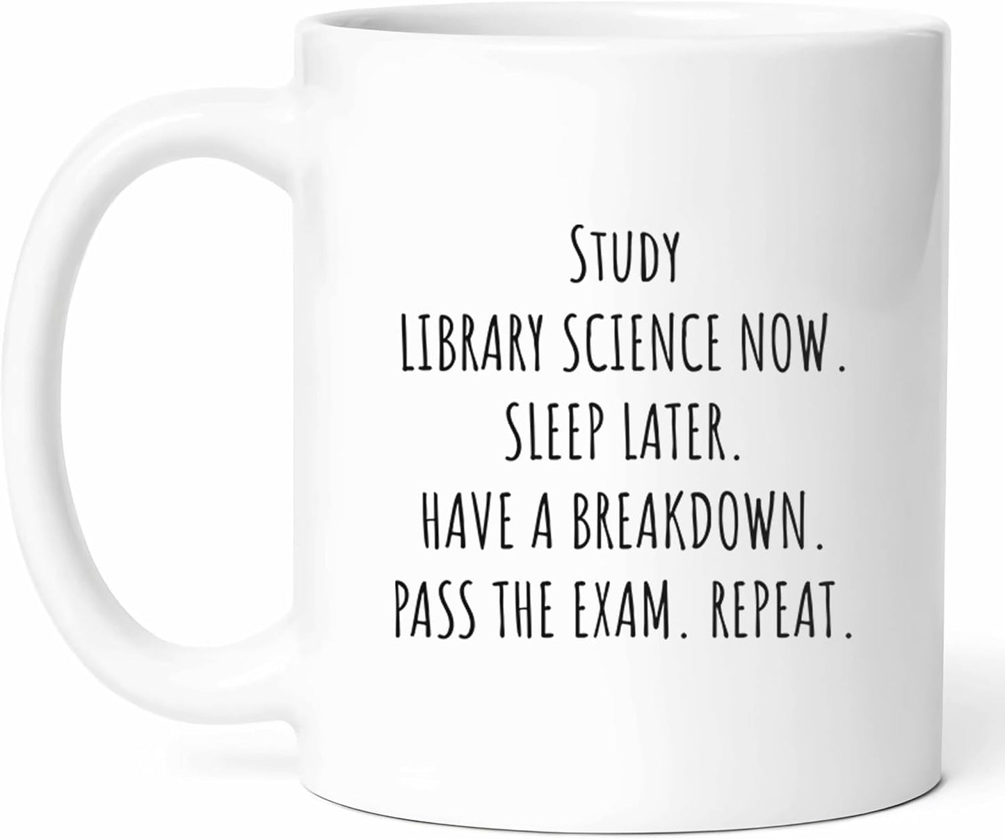 Library Science Student Mug - Information Specialist Coffee Cup - Book Lover Funny Gift From Friends - Researcher Tea Mugs - Enthusiast Cups - 11 Oz Ceramic Gifts For Future Librarians, Birthday, Him