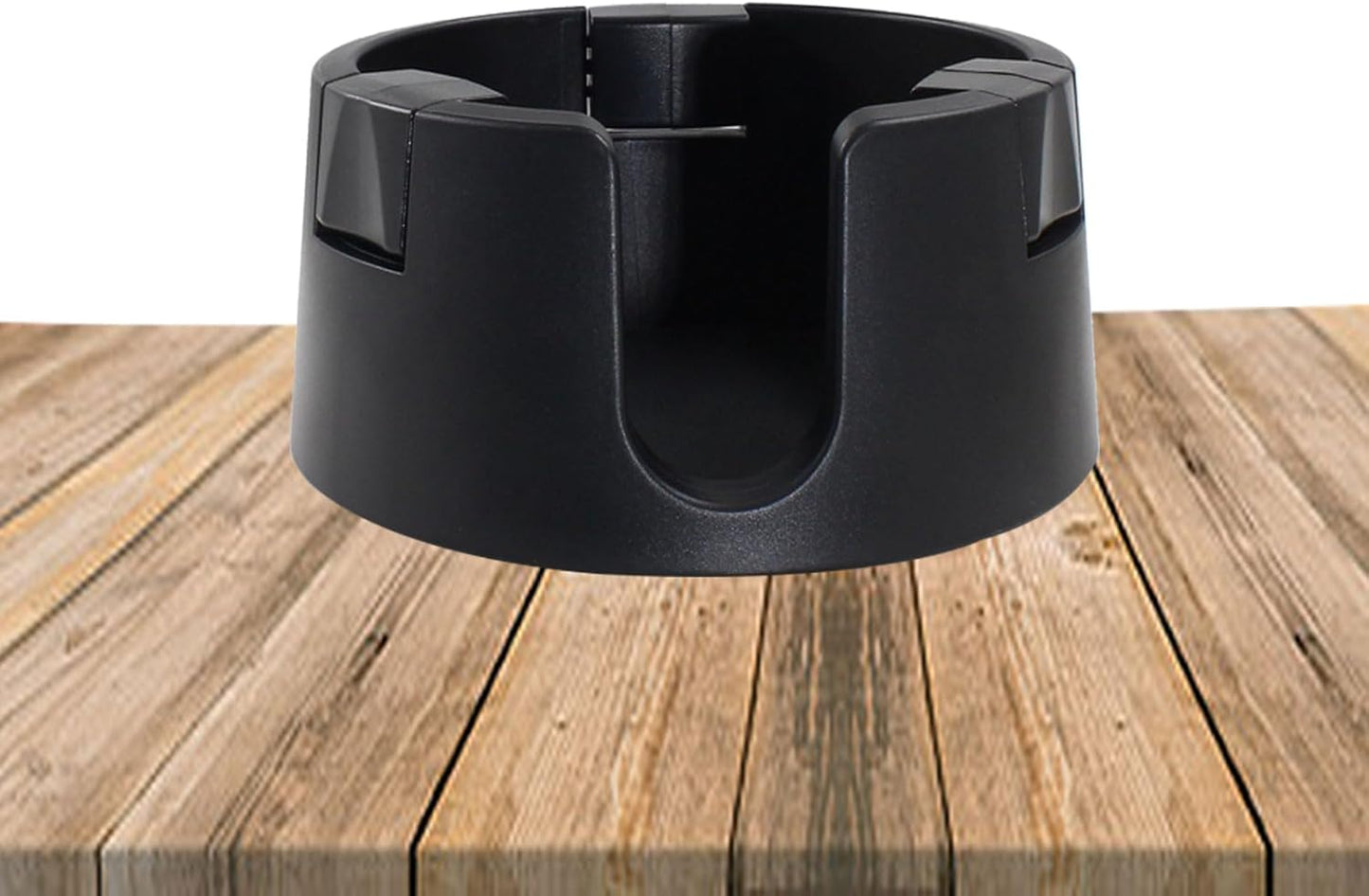 Black Anti-Spill Cup Holder, Adjustable Spill Proof Drink Cup Holder, Non-Tipping Table Coaster for Home Bed Couch Office RV