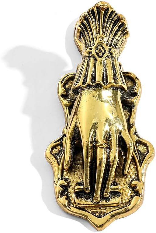 Vintage Hand Clip Metal Bookmark Holder for Woman Teenage Girl- Symbol of Wealth and Good Luck for Noblewoman's Hand, Book Marker, Reading Accessory, Valuable Book Clip (Dark Gold)